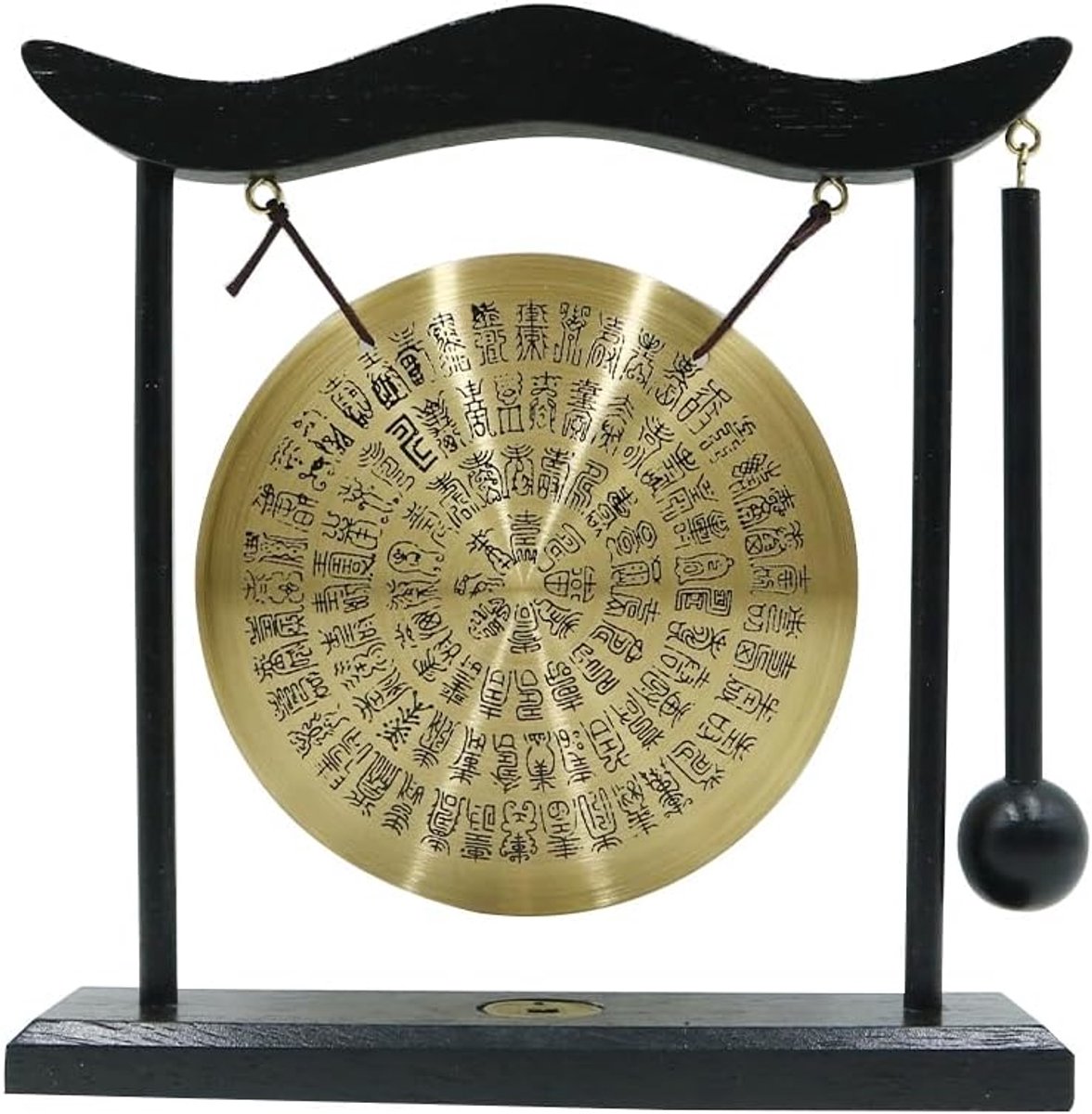 Feng Shui gong 20 cm - messing tafelgong - rustgevend geluid - perfect voor meditatie - ShopVlot