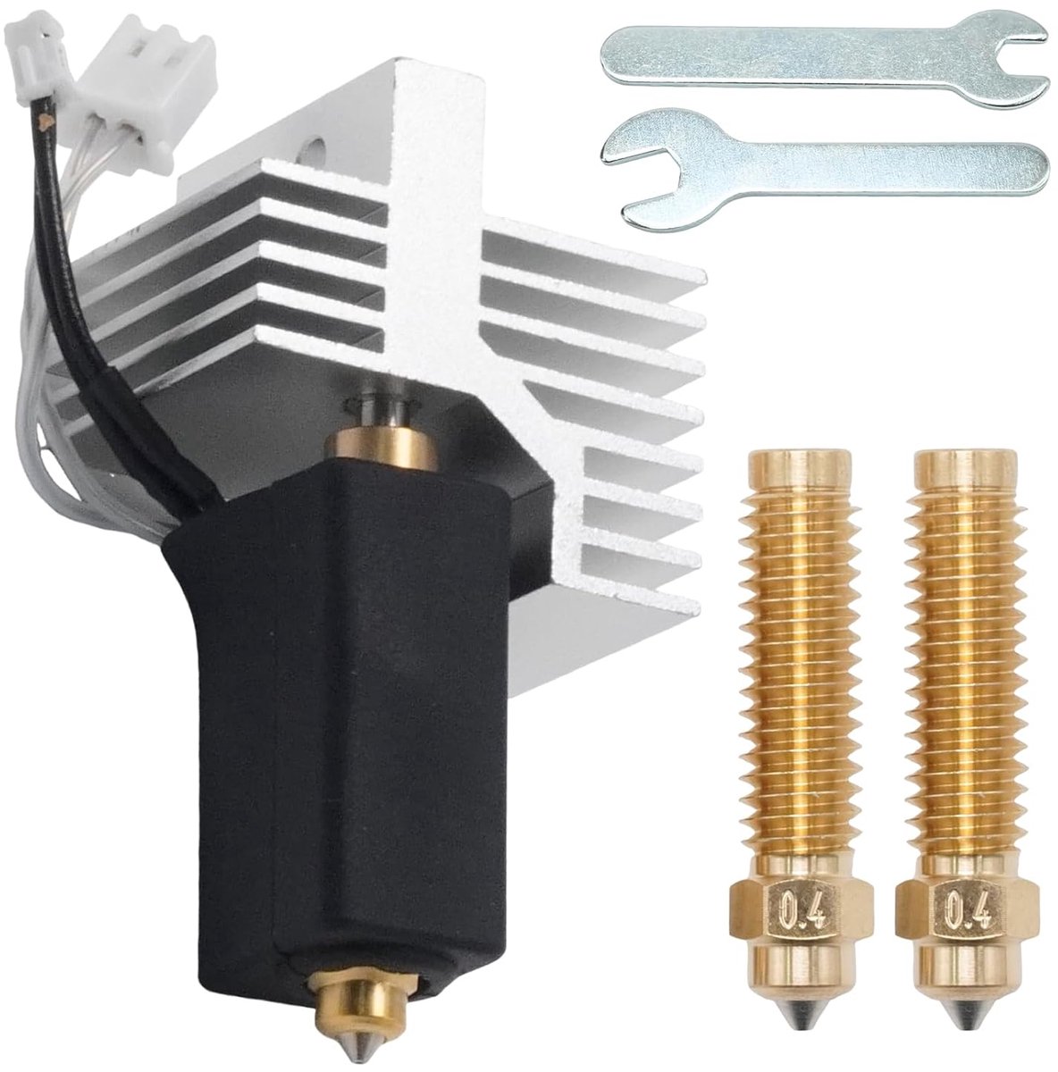 Keramische hot-end vervangingsset - 24 V - 60 W verwarmingselement - inclusief 2 reservemondstukken - ShopVlot