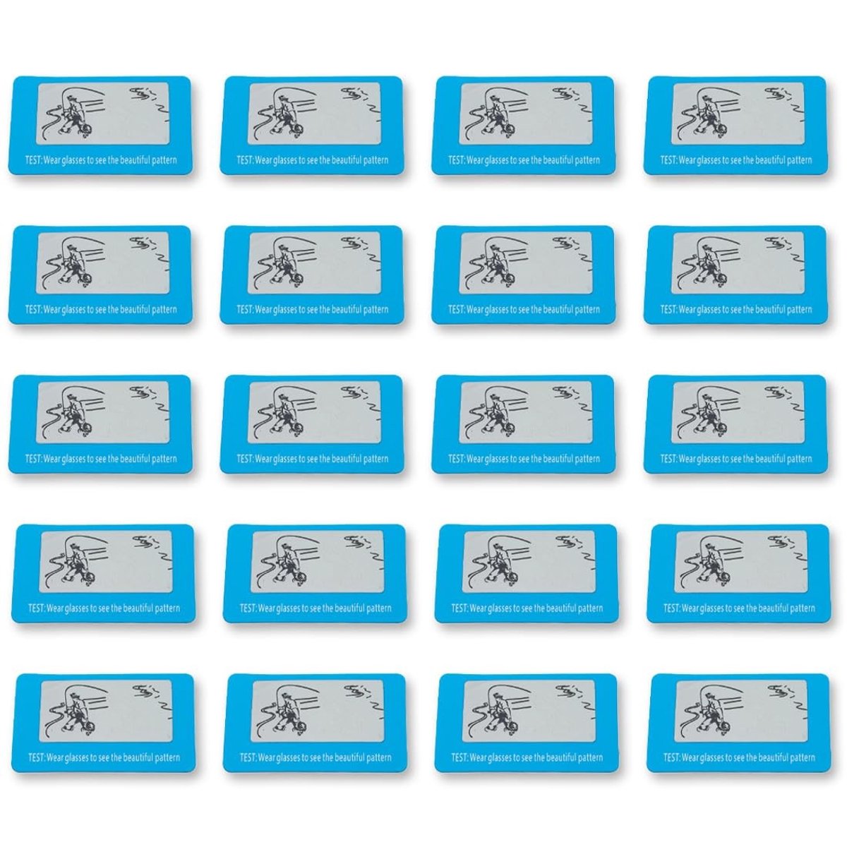 Solidchoice - Polarisatietesters voor Zonnebrillen, Set van 20 Stuks