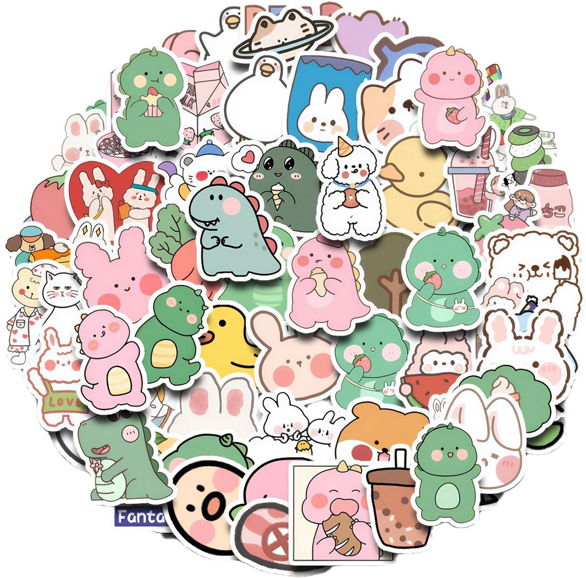 Solidchoice - Set van 180 Aesthetic Scrapbook Stickers voor Creatieve Decoratie
