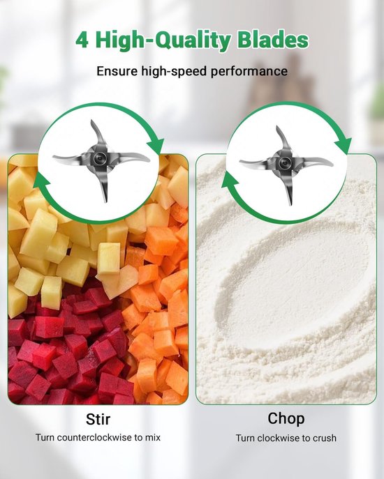 SnelShoppen - Vervangend Mixmes voor Thermomix TM5 en TM6, Hoogwaardig Roestvrij Staal, Perfect voor Fijnmaken, Roeren, Pureren en Mixen, Keukenmachin van Snelshoppen — afbeelding 4