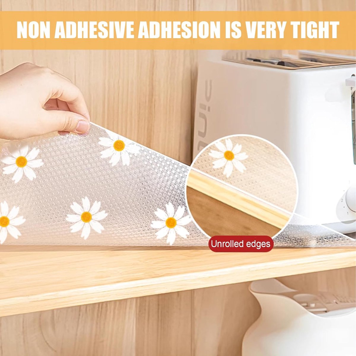Lade mat 30cm x 300cm - transparant EVA plastic - niet-slip coating - perfect voor keuken en kasten - ShopVlot