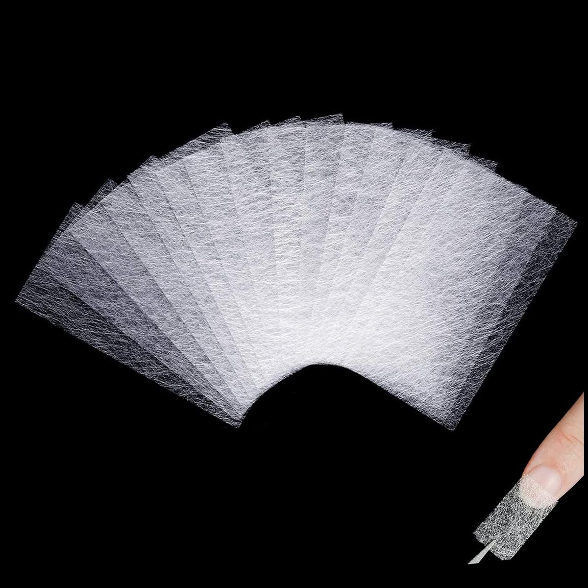 Solidchoice - 20 Stuks Vezel Glas Nagel Uitbreiding voor Nagelsalons