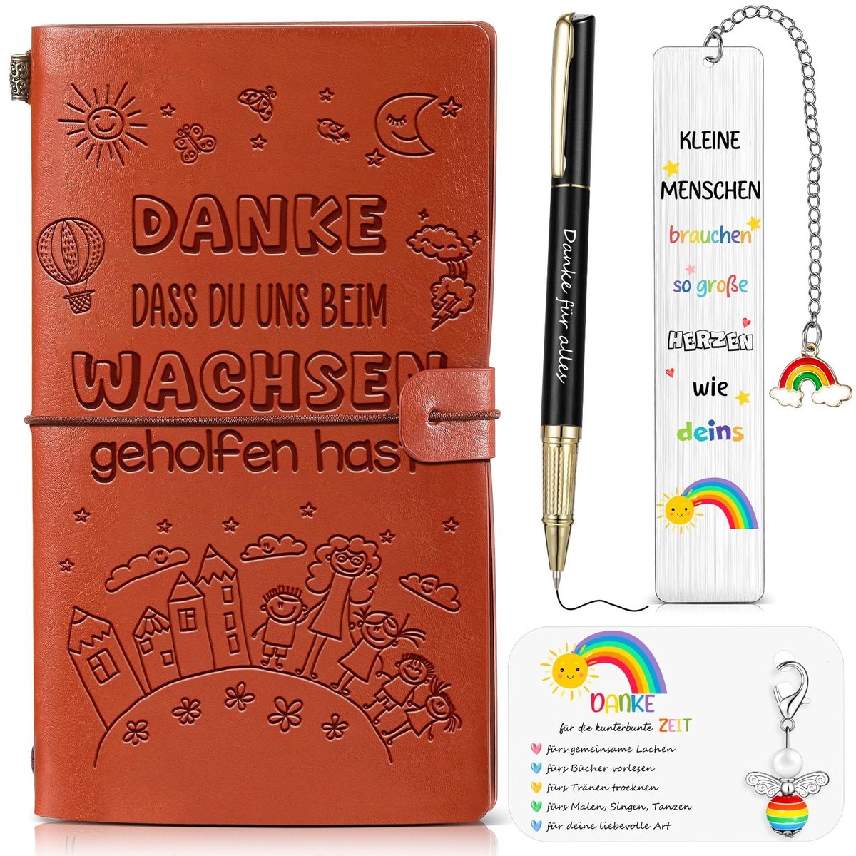 Solidchoice - Educator Gift Set met Dagboek en Sleutelhanger voor Leerkrachten