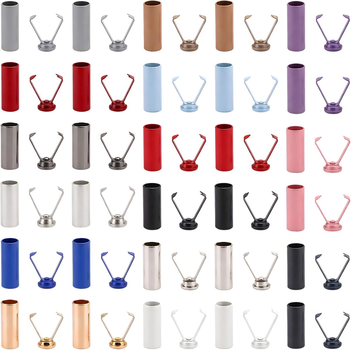 30 stuks metalen koordstoppers voor veters, hoodies, rugzakken en sportkleding, doe-het-zelf reparatieset voor het - ShopVlot