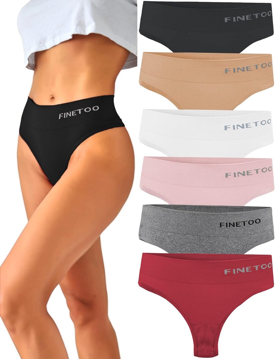 String tangas dames M - ademend - hoge taille - buikcontrole voor optimaal comfort - ShopVlot
