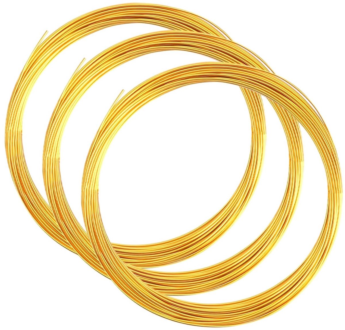 Flexibele 1 mm Aluminium Draad in Goud voor Sieraden, Decoraties en Modelbouw - 30 meter lang