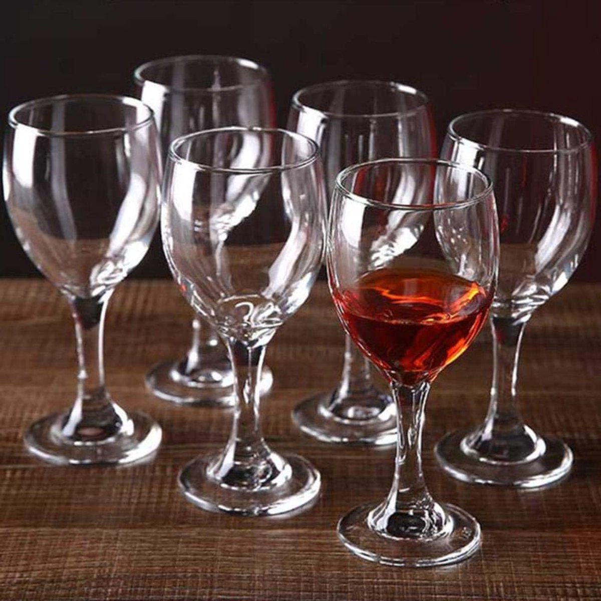 Wijnglas Bierbeker 190ml - loodvrij glas - set van 6 - perfect voor cocktails - ShopVlot