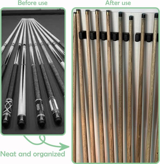 Billiard cue holder - kunststof - non-slip design - ideaal voor biljartzalen en clubs - ShopVlot — afbeelding 3