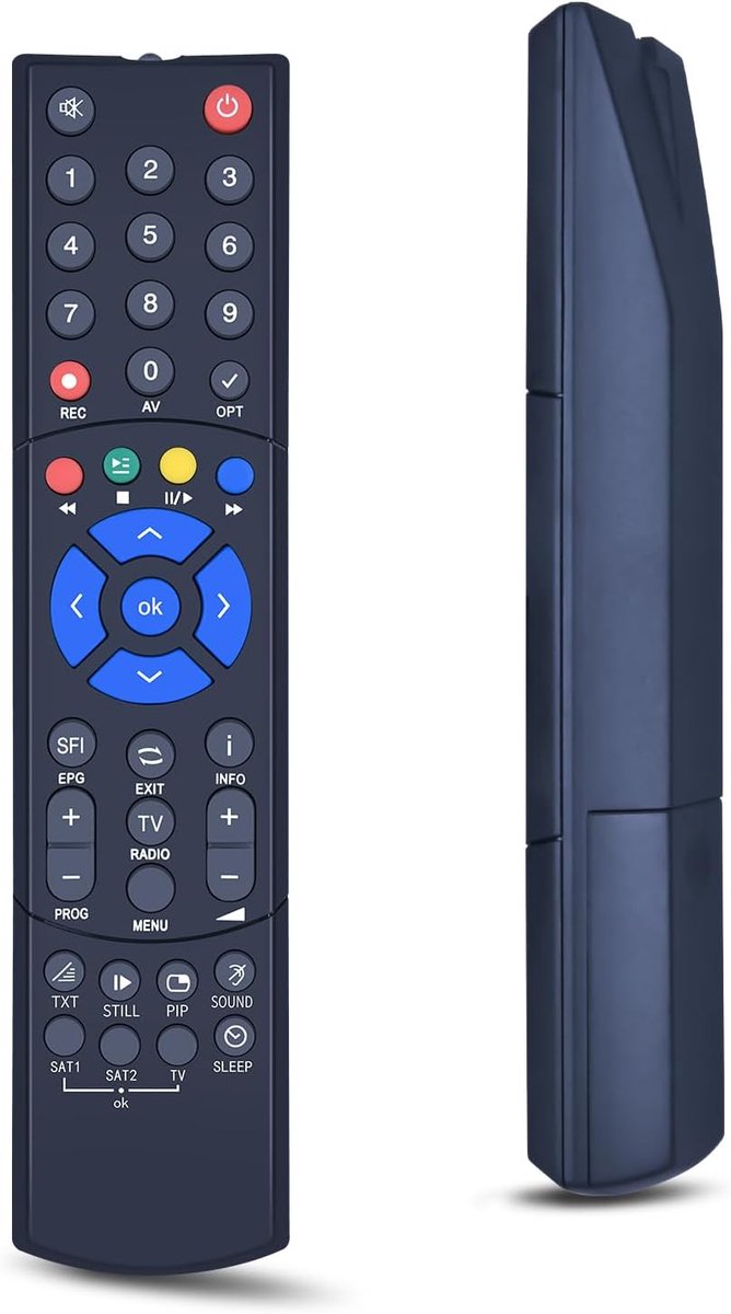 Replacement remote control suitable for TechniSat PVR 235 Receiver TV suitable for Digitcorder HD S2/K2, TECHNISTAR - ShopVlot