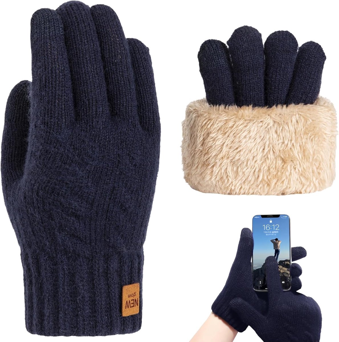 Winterhandschoenen - ademend - touchscreen - comfortabele pasvorm - ShopVlot