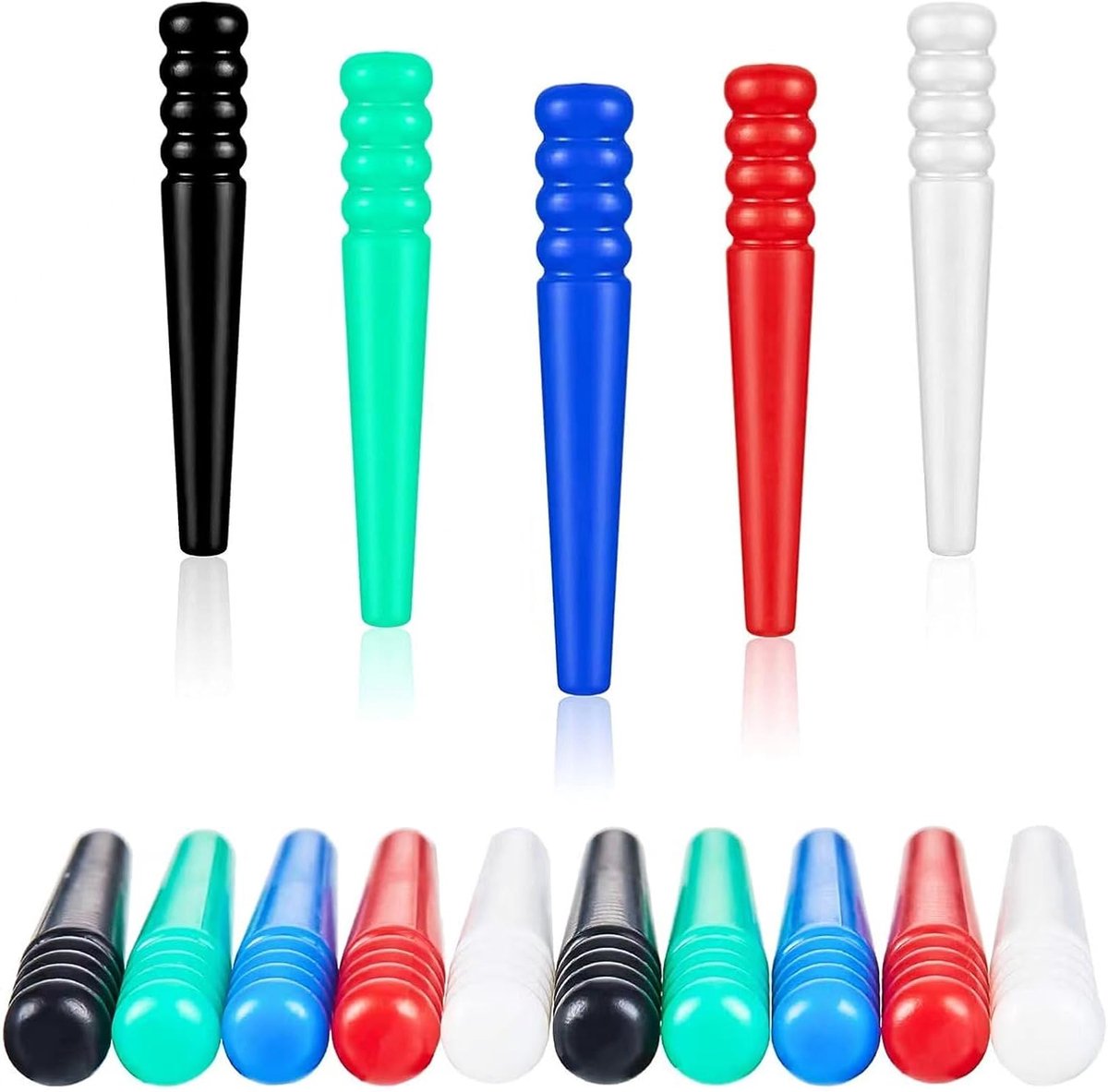 Conische spijkers 15 stuks - plastic spijkers - 5 kleuren - vervangende spijkers voor bordspellen - ShopVlot