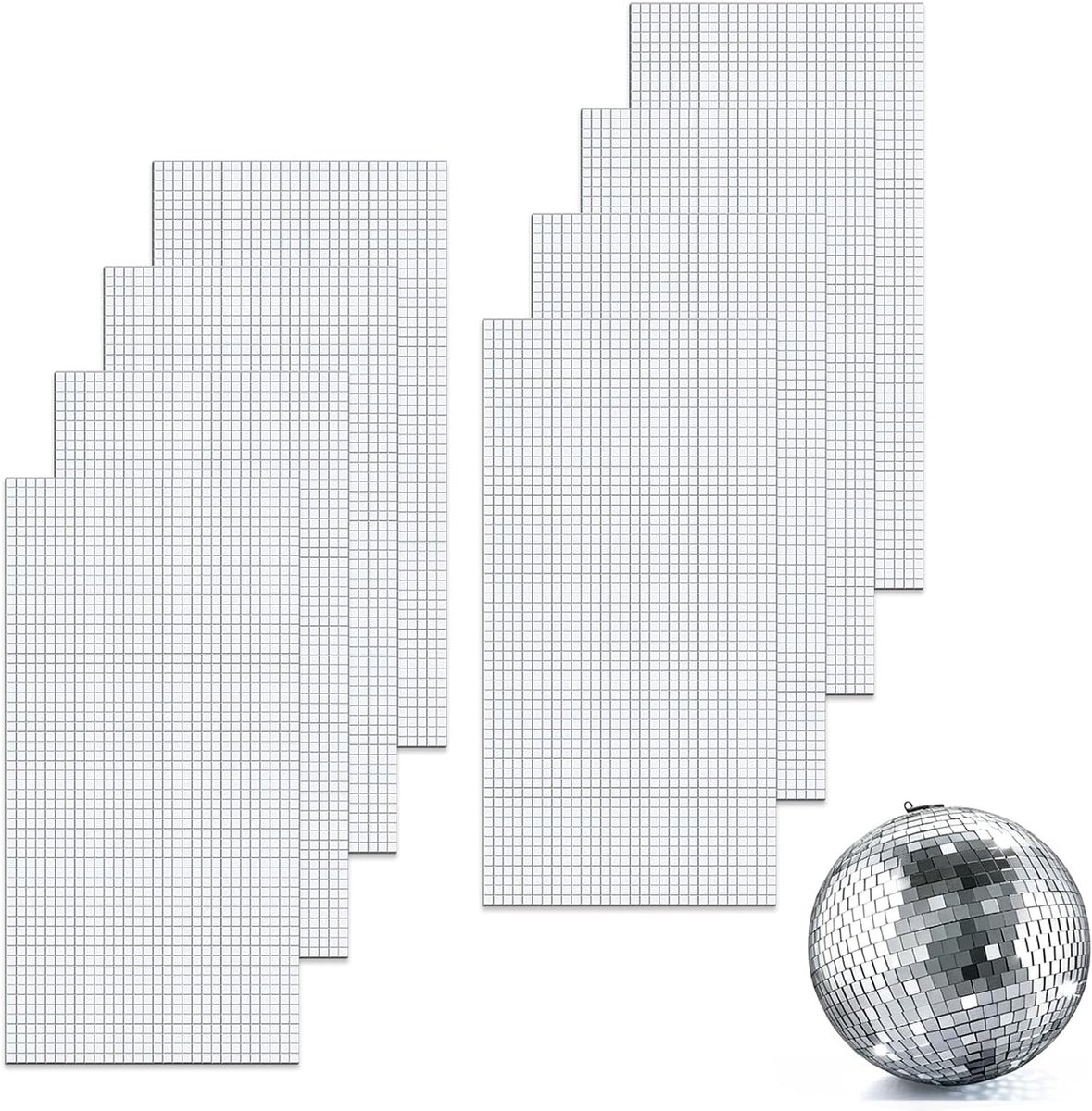 Mosaic tegels spiegel 14400 stuks - mini vierkante glas spiegelstickers - voor decoratie en ambachten - ShopVlot