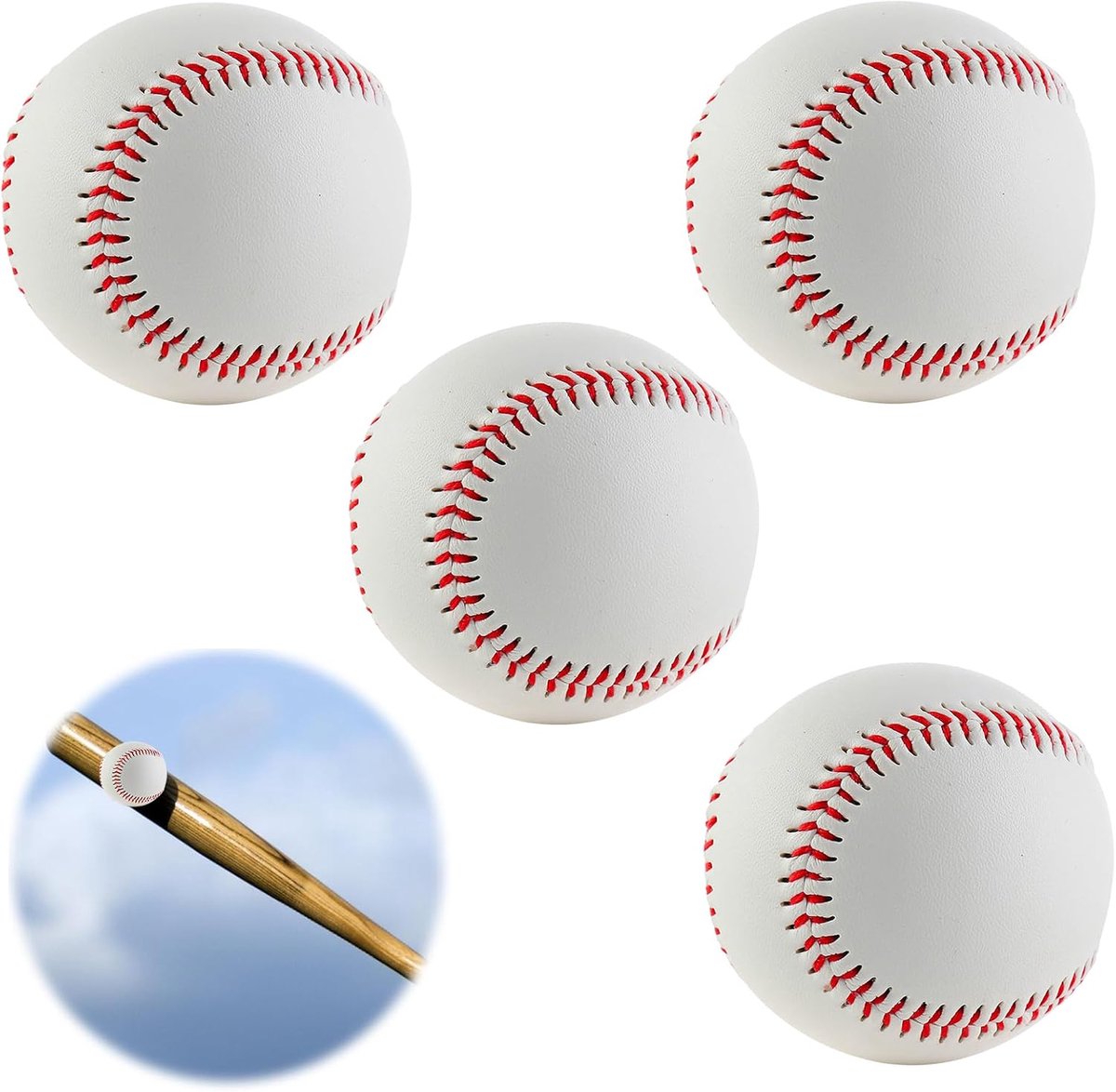 Baseball handgemaakt 9 Inch - PU soft baseball voor elite wedstrijden - Duurzaam en impactbestendig - ShopVlot