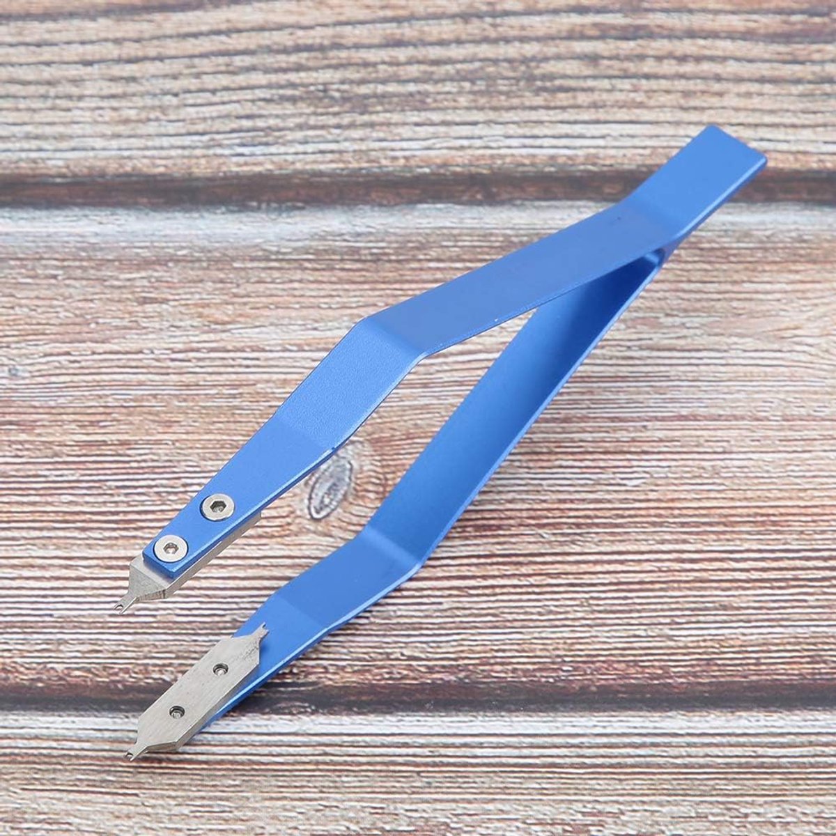 V-vormige pincet voor horloge reparatie - aluminium legering - sterke en duurzame kwaliteit - ideaal voor horlogemakers - ShopVlot