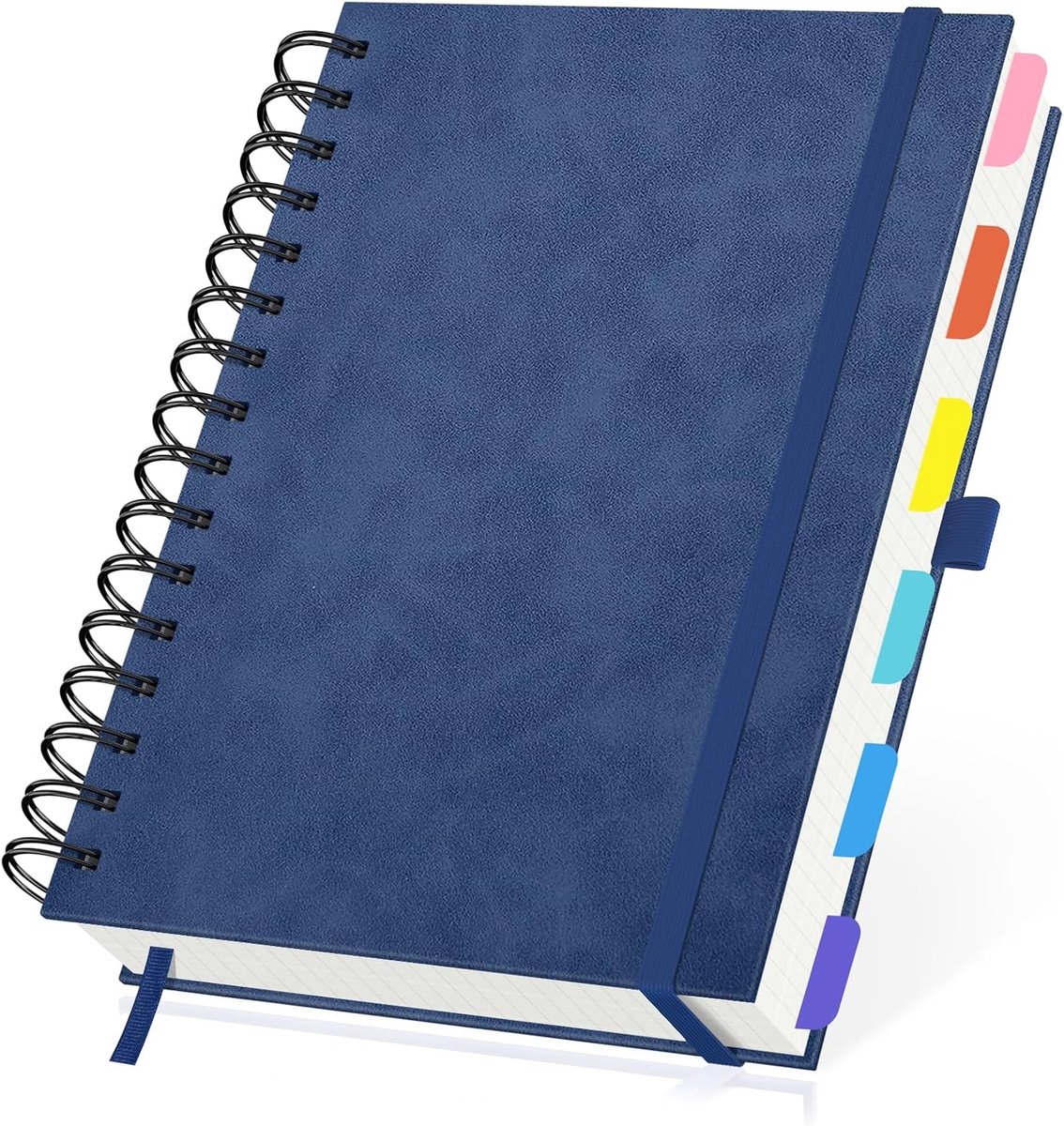 A5 Notitieboek - 240 Pagina's - PU Leer - Donkerblauw - Perfect voor aantekeningen - ShopVlot