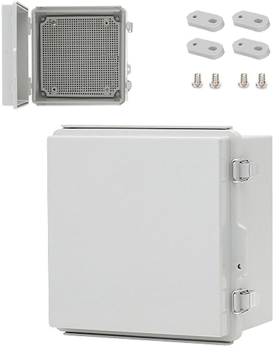 Elektrische box buiten 21 x 21 x 15 cm - ABS-kunststof - IP67 waterdicht - veilige wandmontage - ShopVlot