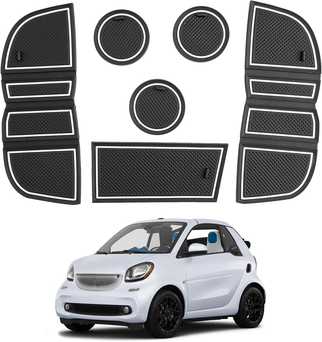 Rubbermatten Centerconsole - Antislip Rubber - Perfecte pasvorm - Bescherming tegen kruimels - ShopVlot