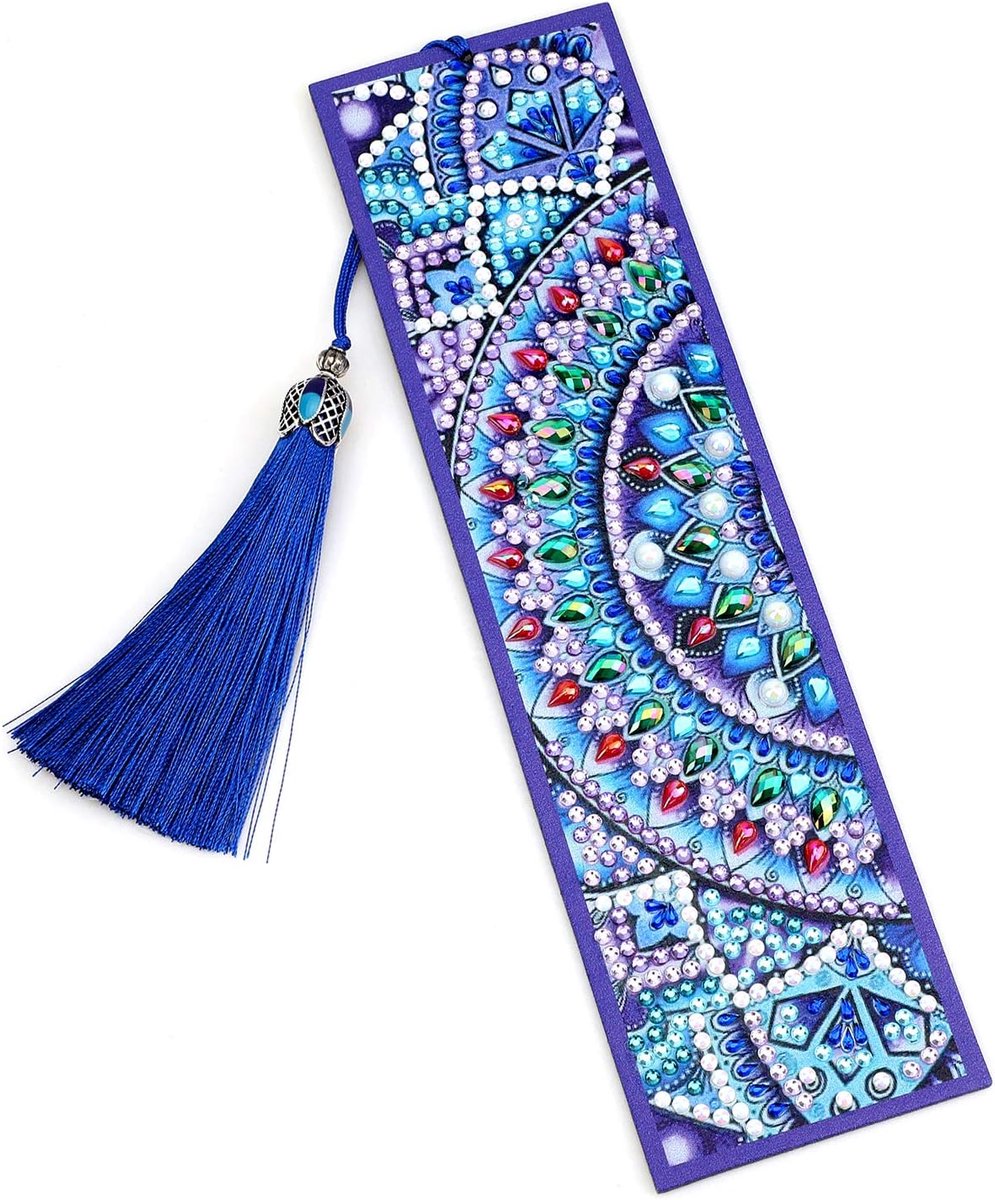 Diamond Art Bookmark - Mandala - Speciale vorm - Uniek en eenvoudig zelf te maken - ShopVlot
