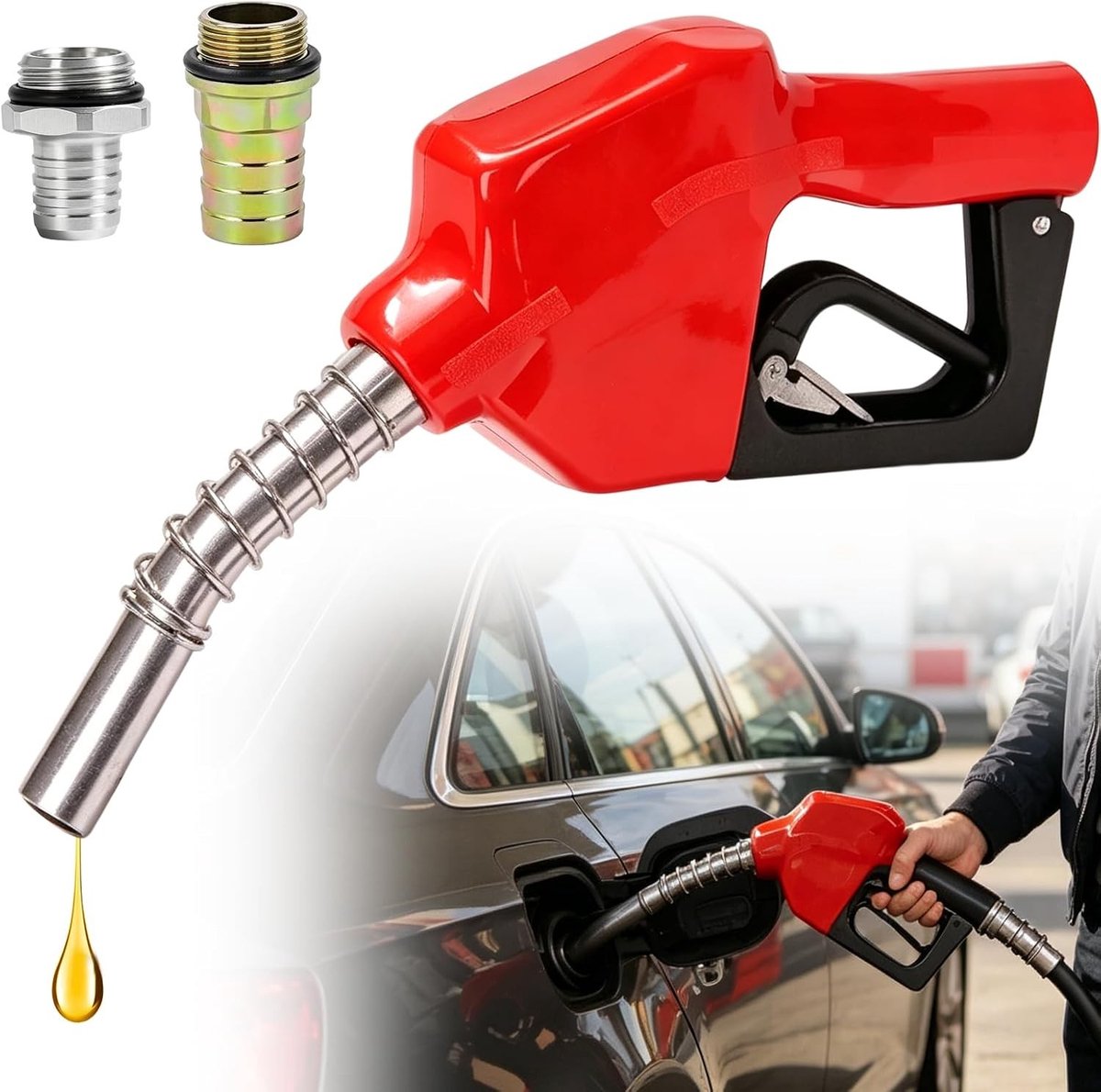 Automatisch dieselspuitpistool voor efficiënt tanken, zelfaanzuigende dieselpomp en stookoliepomp, ideaal voor voertuigen en machines