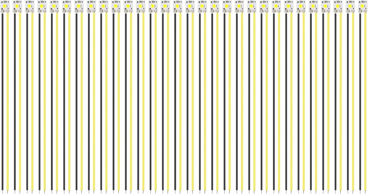 LED Strips 8 mm - Geel 2835 - 30 stuks - Helder licht - Eenvoudige installatie - ShopVlot