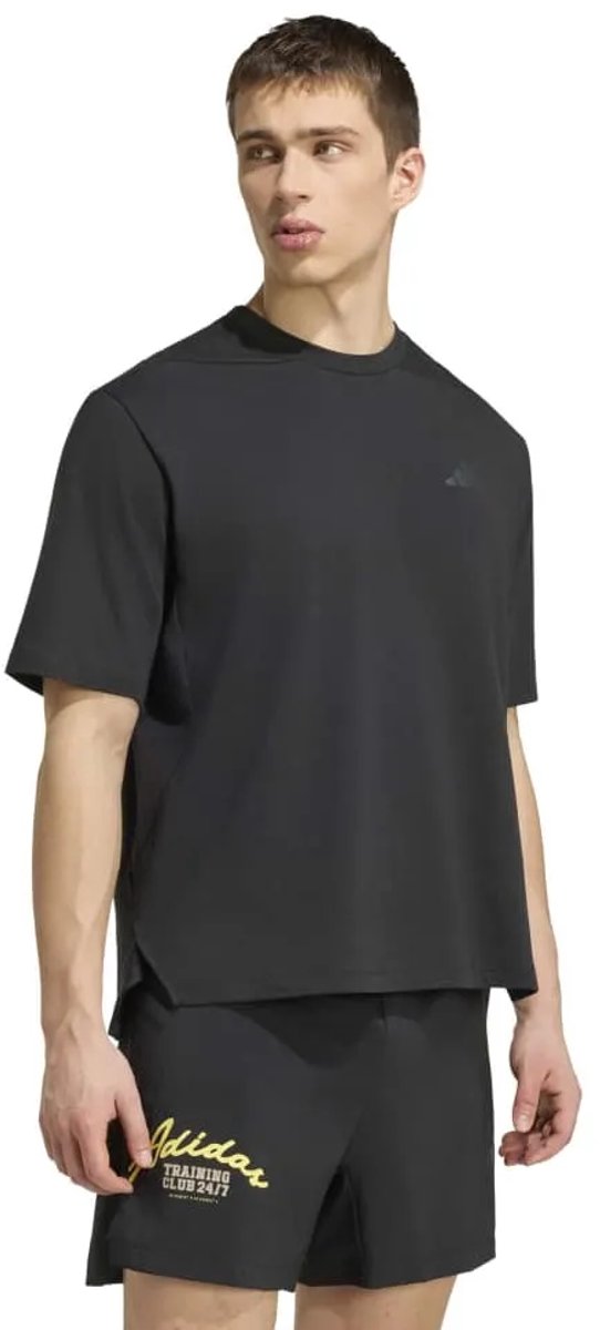 Adidas Primelift Essentials Workout Graphics T-shirt Met Korte Mouwen Man Zwart