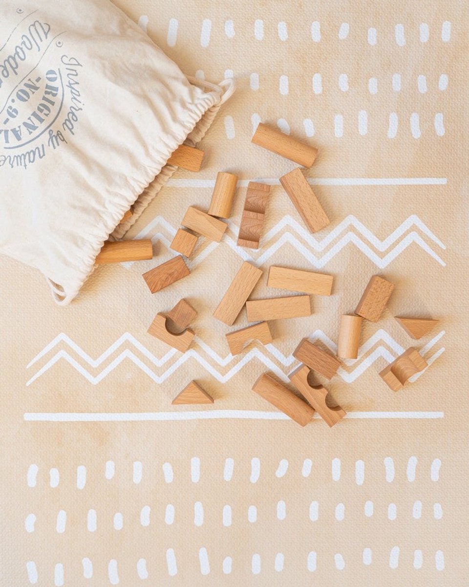 Schuimrubberen puzzel speelmat - Boho Zand