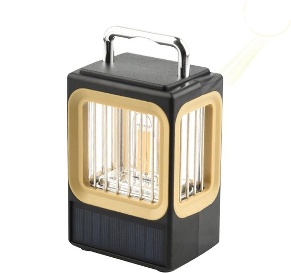 Op zonne-energie werkende campingpowerbank | Oplaadbare tuinlamp, LED-tentlamp, draadloze decoratieve tuinverlichting voor buiten - Geel