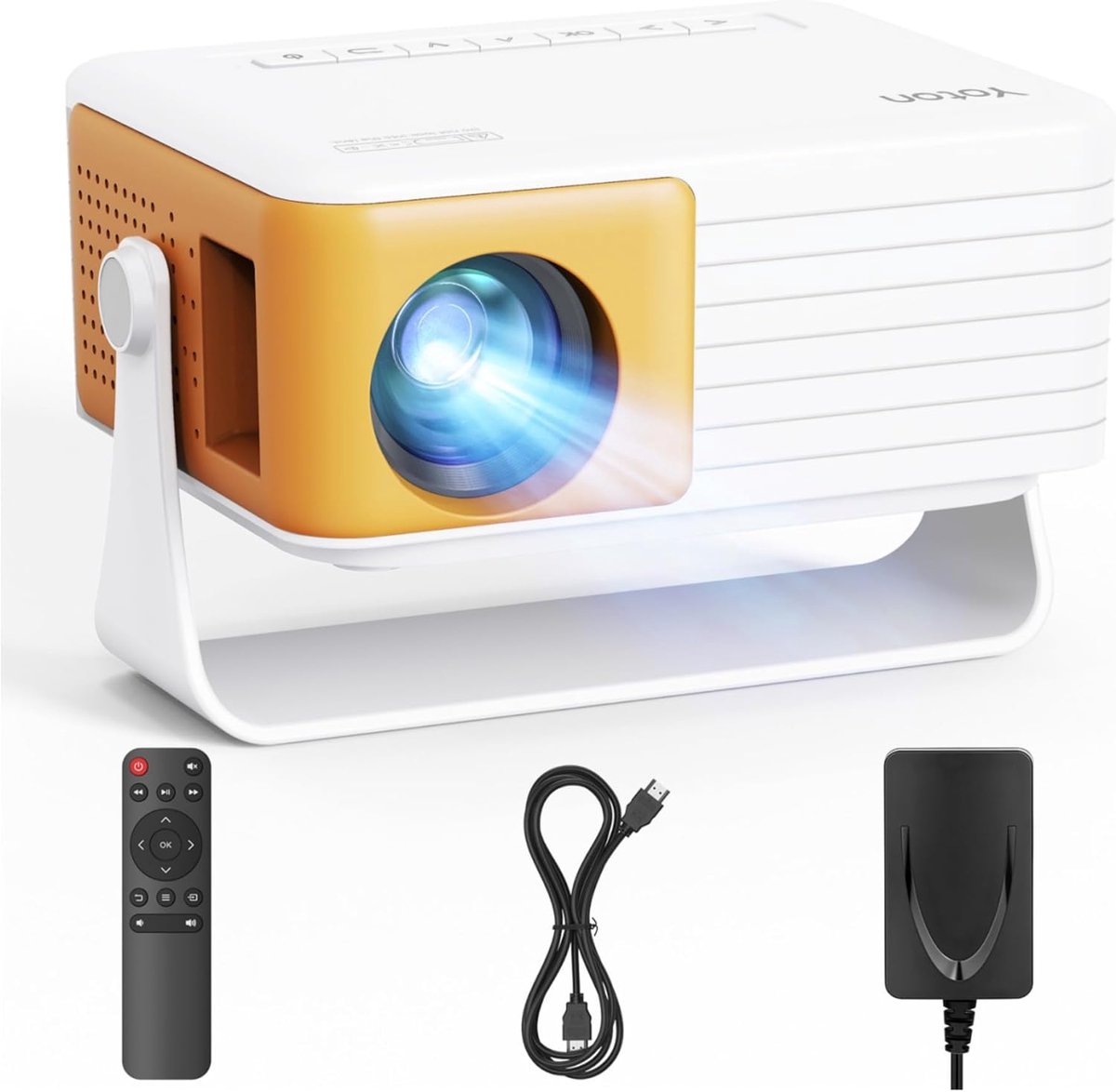 SnelShoppen - Y3 Mini-beamer, Draagbare Full HD Videobeamer voor Thuisbioscoop en Outdoor Gebruik, Compatibel met HDMI, USB, Smartphone, PS5, Perfect