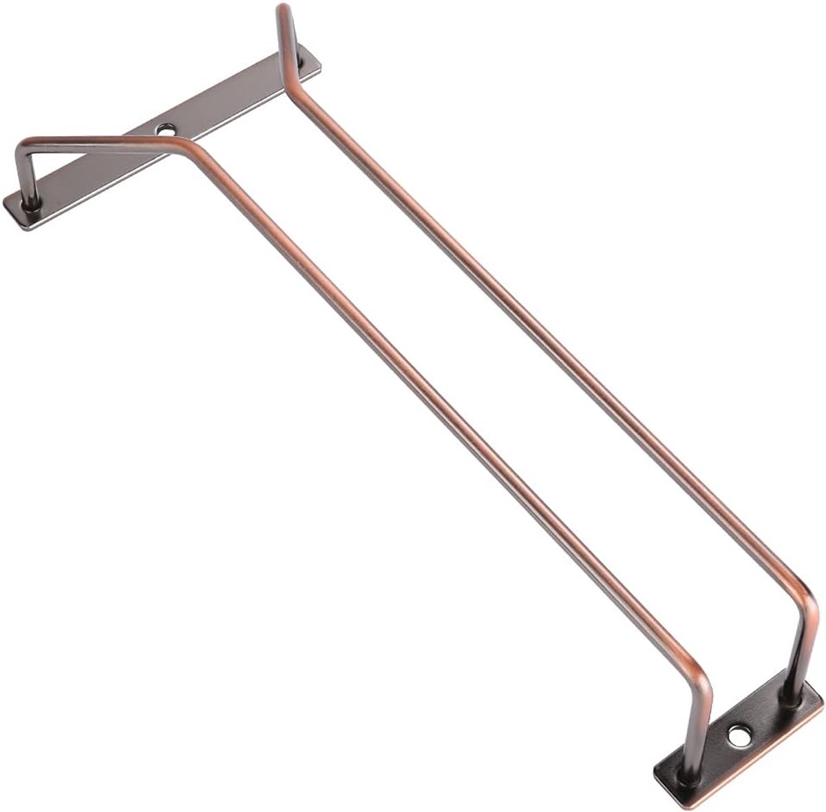 SnelShoppen - 27.5cm Bronzen Wijn Glazen Rek Onder Kast, Gouden Wijn Glazen Houder Onder Plank, Stengel Glazen Rek, Opslag Hanger voor Wijn Glazen, 1