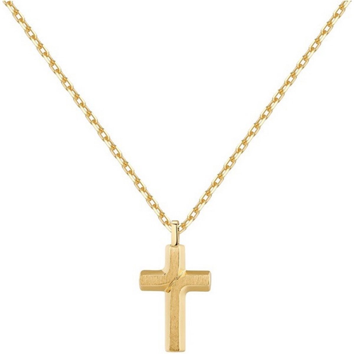 BROSWAY BACKLINER BBC05 GOLD-PLATED KRUIS KETTING 1 STUK