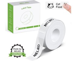 Thijox - NELKO P21 Label Maker Tape, Aangepast Gelamineerde Etiketten 14x40mm, 180 Stuks, Multifunctioneel voor Thuis, Kantoor, School, Etikettering e