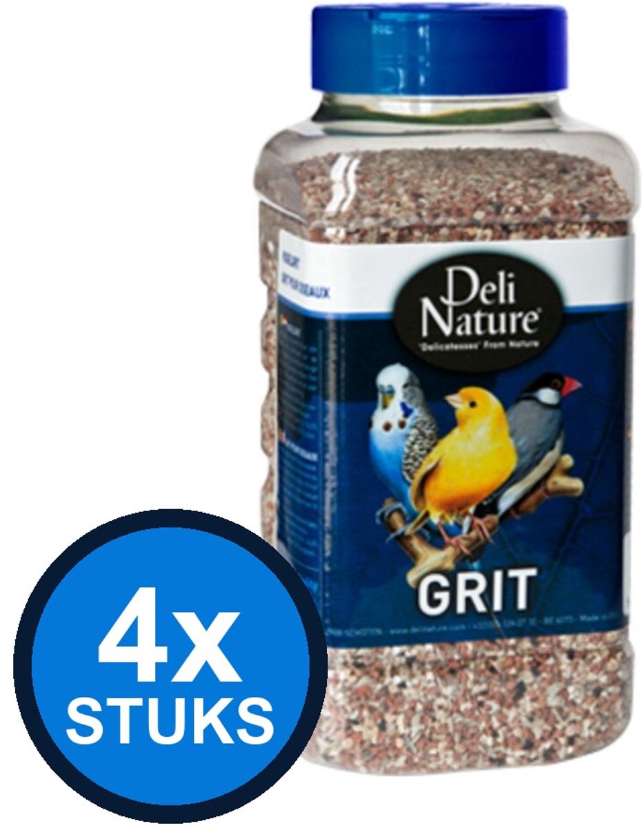4x Deli Nature - vogelgrit 1,2kg - Vogelvoer - 1.2 kg
