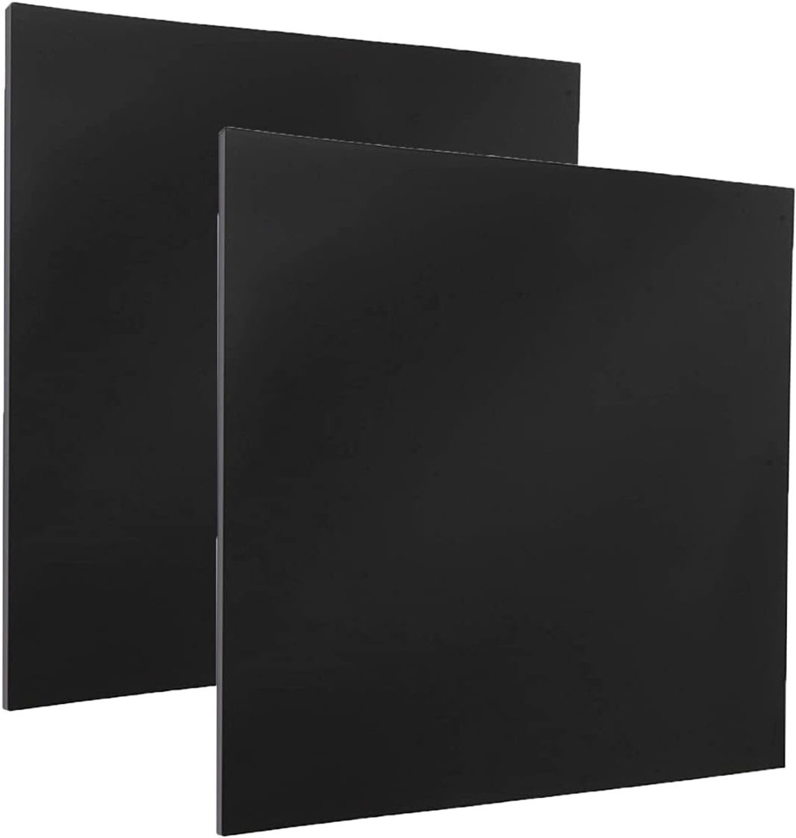30x30cm Zwarte Plastic Plaat, 3mm Acrylplaat voor Fotolijsten, Projecttentoonstellingen en Schilderijen, Ideaal voor Tafelstands en Creatieve Projecten