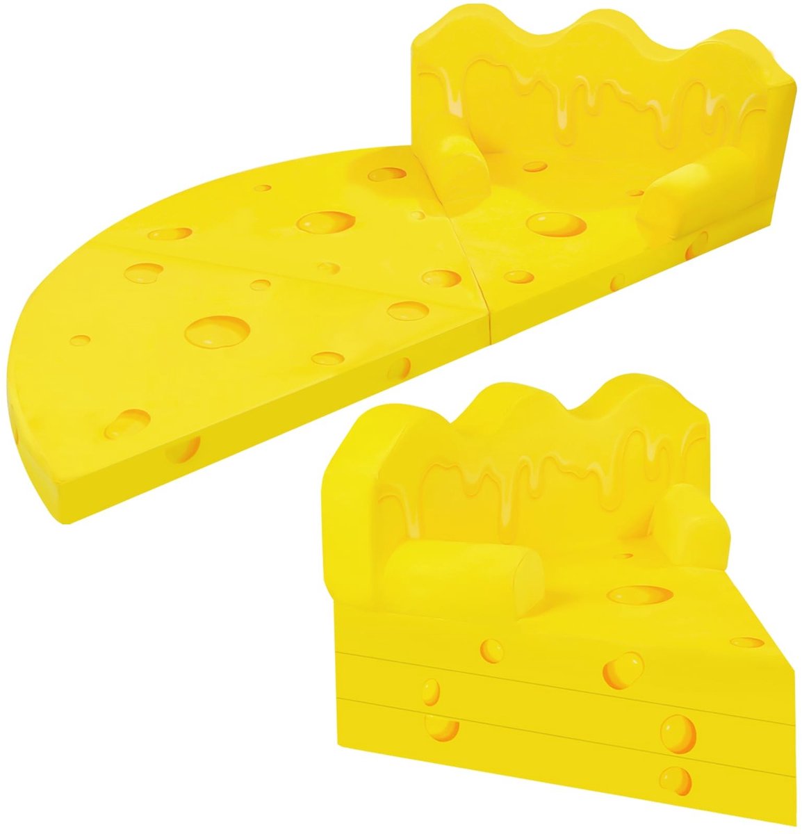 Dailygoods - 2-in-1 Kinderbankje - Opvouwbare Kinderstoel en Kinderbed