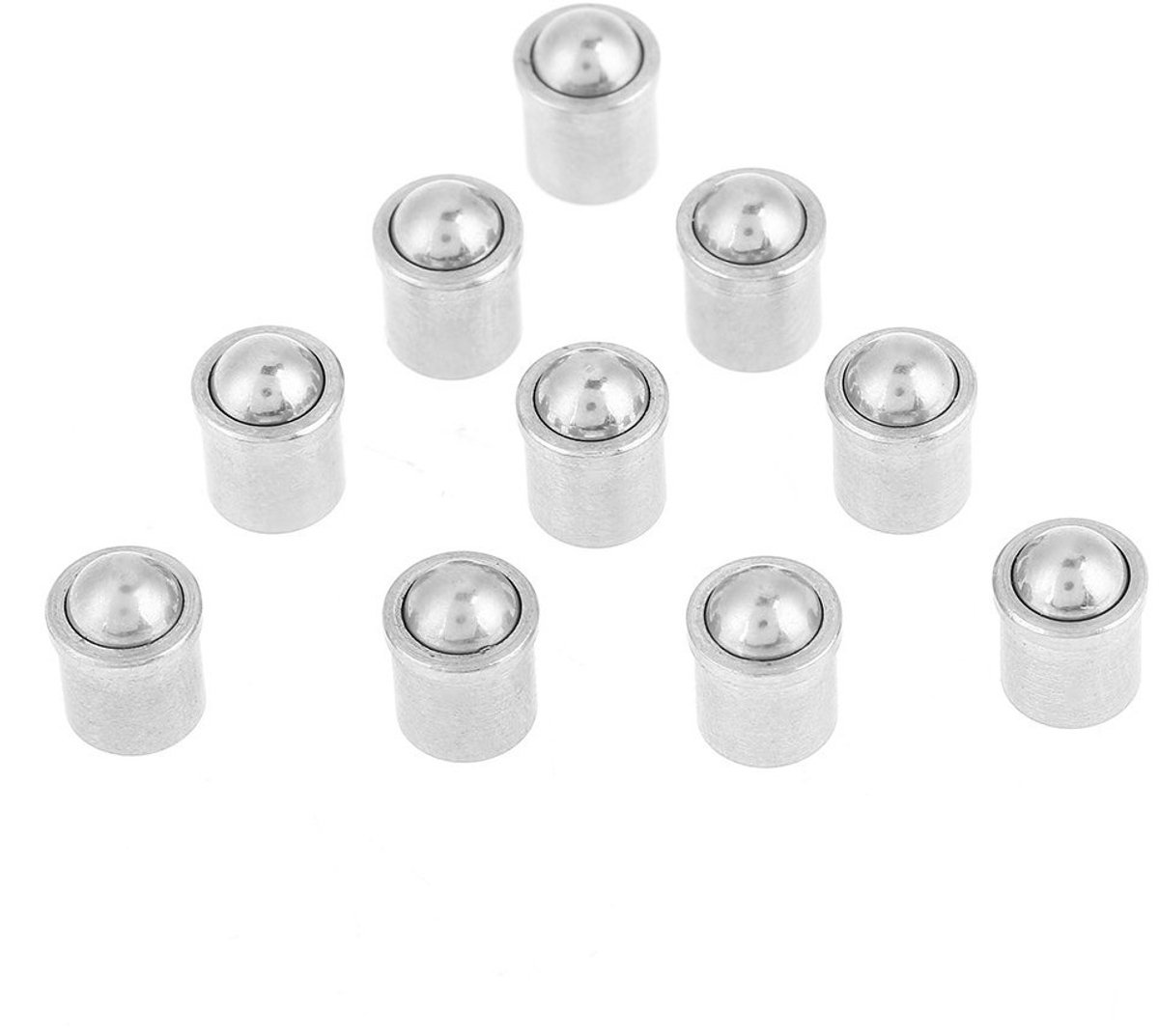 Image of 10 Stuks 304 Rvs Veerpiston, Verstelbare Balveer Plunjer zonder Schroefkop - 7mm x 6mm, Ideaal voor Precisie Mechanismen en Automatisering