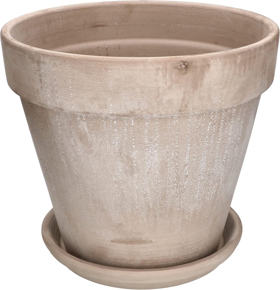 Terracotta Bloempot - Plantenbak - Buiten Planten - Ademende Muren - 31 cm Diameter - Moccha