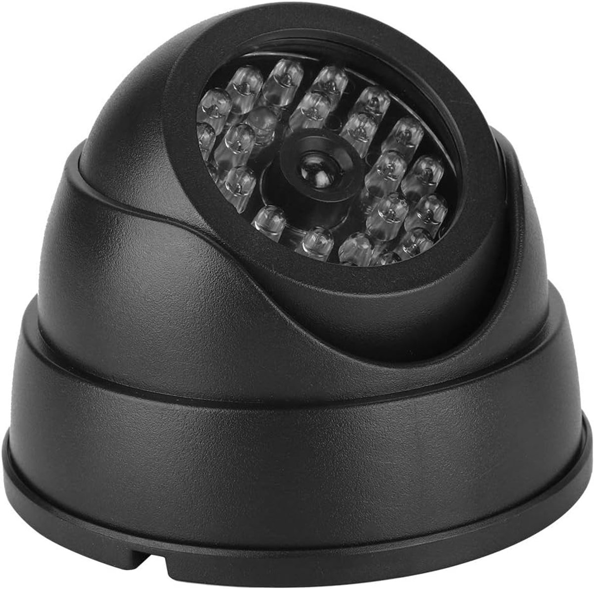 Dummy Camera - Nep Camera Schijn Camera - Diefstal Afschrikken - Met Knipperende LED - 10 cm diameter - Zwart