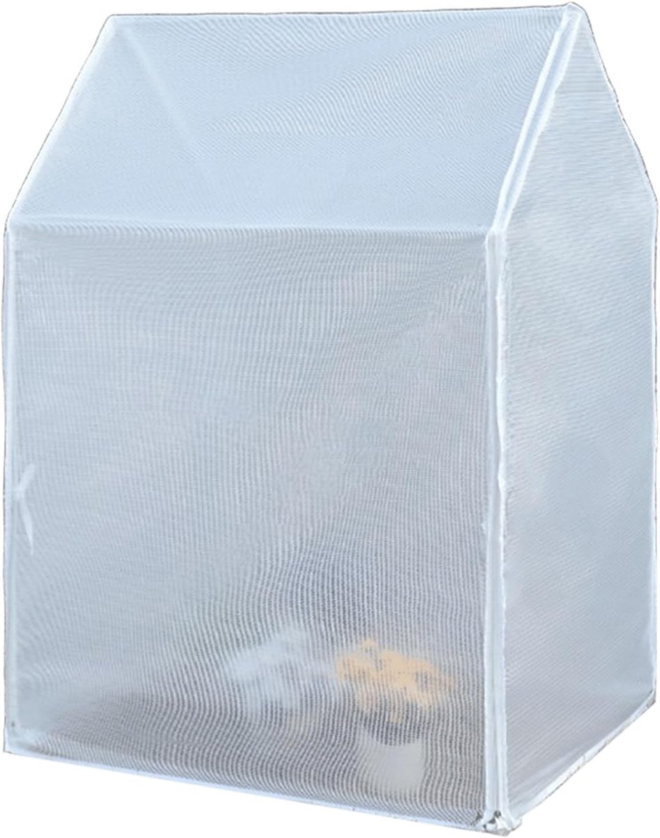 Tuinkas Buitenshuis - Kweekkas Serre - Planten Beschermen - Dubbele Ritssluiting - 82 x 62 x 112cm - Transparant
