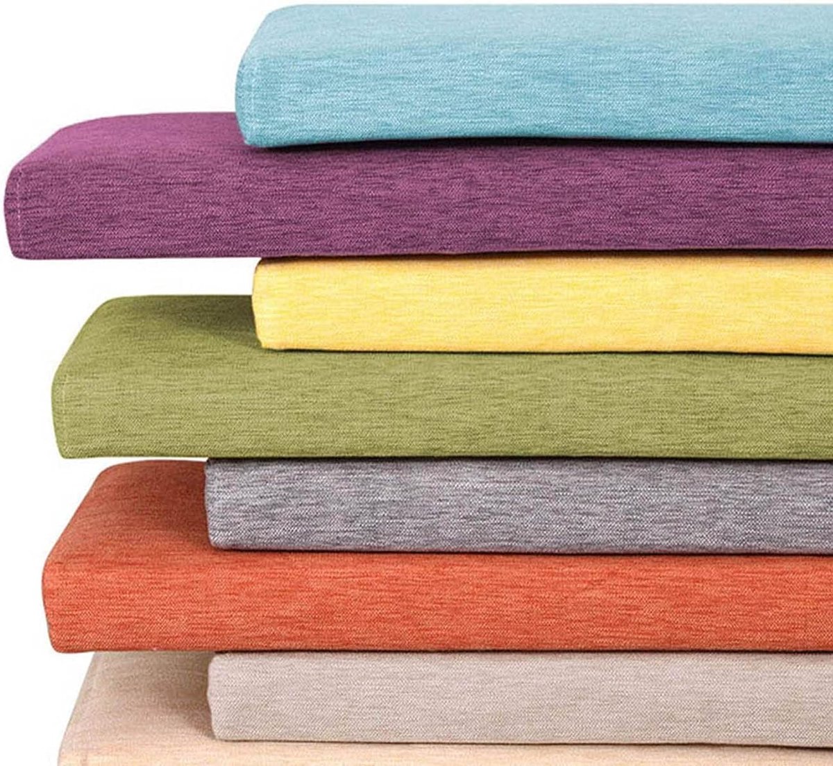 Tuinbank Kussen - Zitkussen Buiten - Comfortabel Zitten - Antislip Onderkant - 180 x 30 x 3 cm - Geel