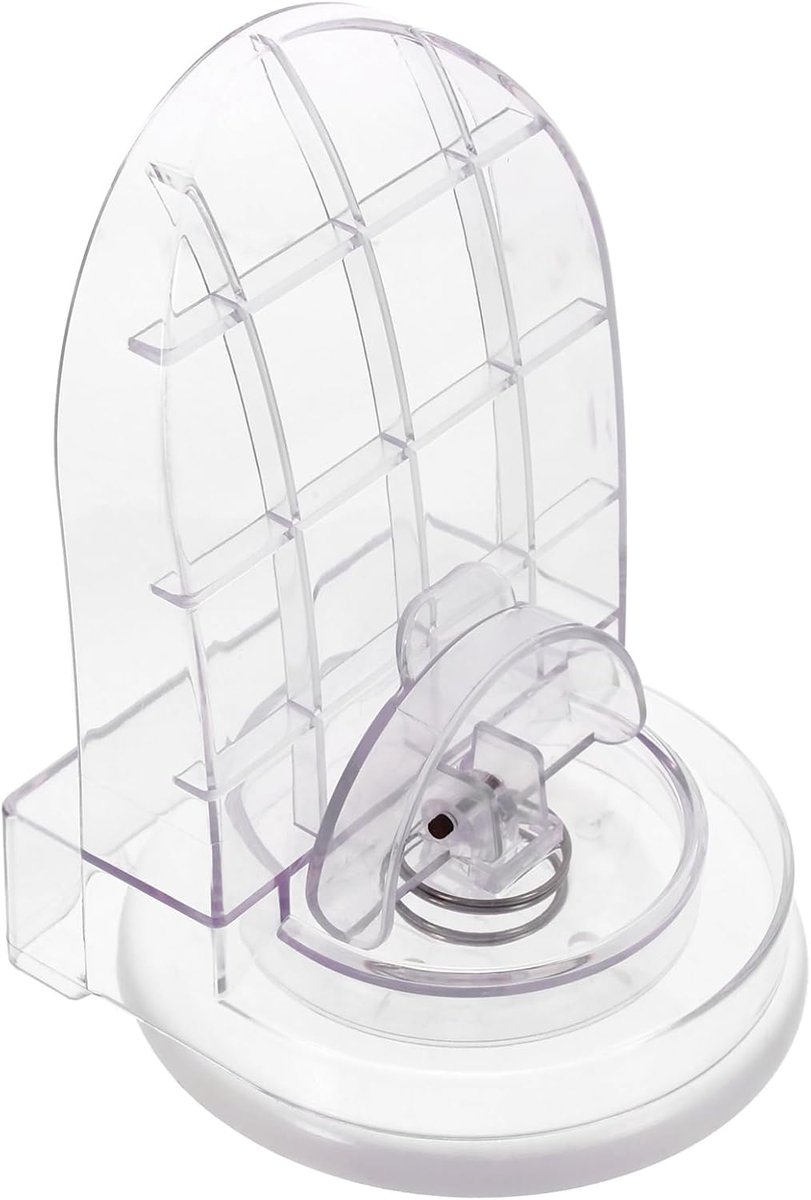Voetsteun Douche - Douchekrukje Voet - Voeten Wassen - Zuignap Bevestiging - 16 x 11.5 x 11 cm - Transparant