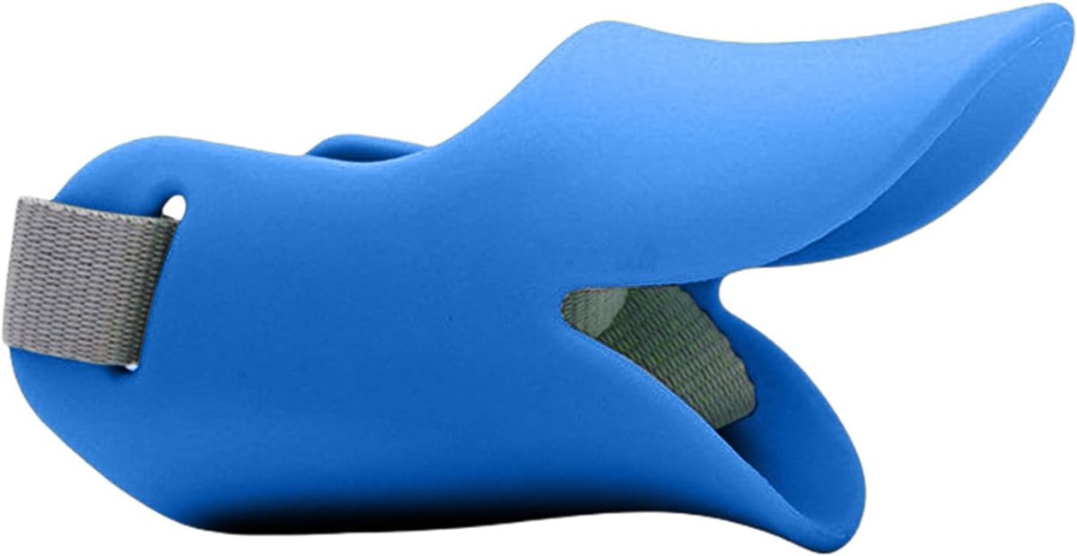 Hondenmuilkorf Eendenmond - Anti-bijt muilkorf - Voorkomen van bijten - Grote ventilatieopeningen - Maat S - Blauw