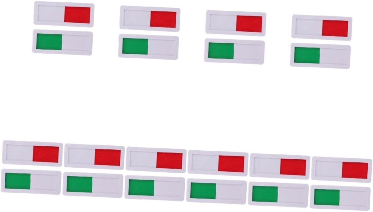 Privacy Deur Hanger - Bezet Leeg Bord - Kantoor Communicatie - Strak Acryl Design - 10x4cm - Assorti
