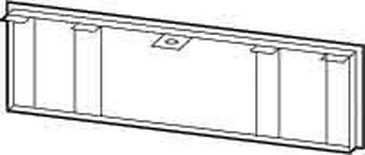 Flens Top Plaat - Top Flens Deksel - Afwerking Elektrisch - 375mm Sectiebreedte - 5 stuks - Grijs