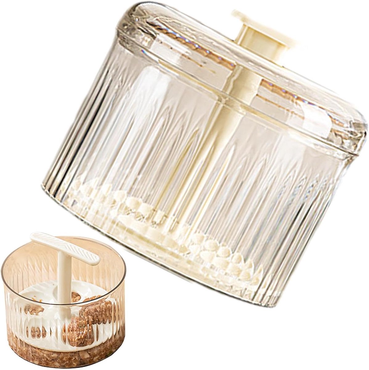 Gehaktbal Maker - Vleesbal Vorm - Snel Koken - Maakt Vijf Ballen - 12.5 x 11 cm - Wit