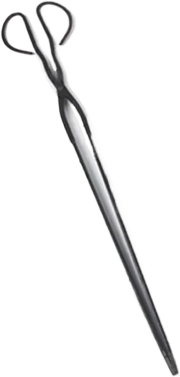 Vuurkorf Tang - BBQ Tang - Hout Verplaatsen - Lange Handgreep - 58 cm - Zwart