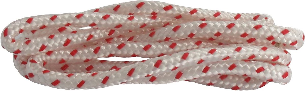 Trekstarter Touw - Startkabel Grasmaaier - Motor Starten - Voorgesneden Lengte - 1.3 m x 6 mm - Mat Rood