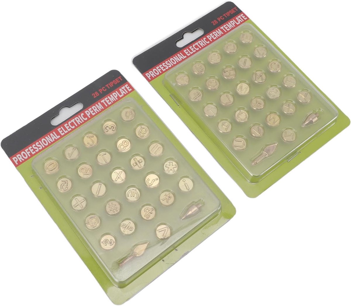 Houtbrand Set - Letters Branden - Personalisatie Projecten - 56 Delige Kit - Messing Tips - Goudkleurig