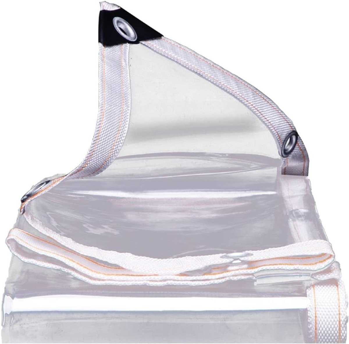 Afdekzeil PVC - Zeildoek Waterdicht - Terras Beschermen - Volledig Transparant - 1x1.5m - Helder