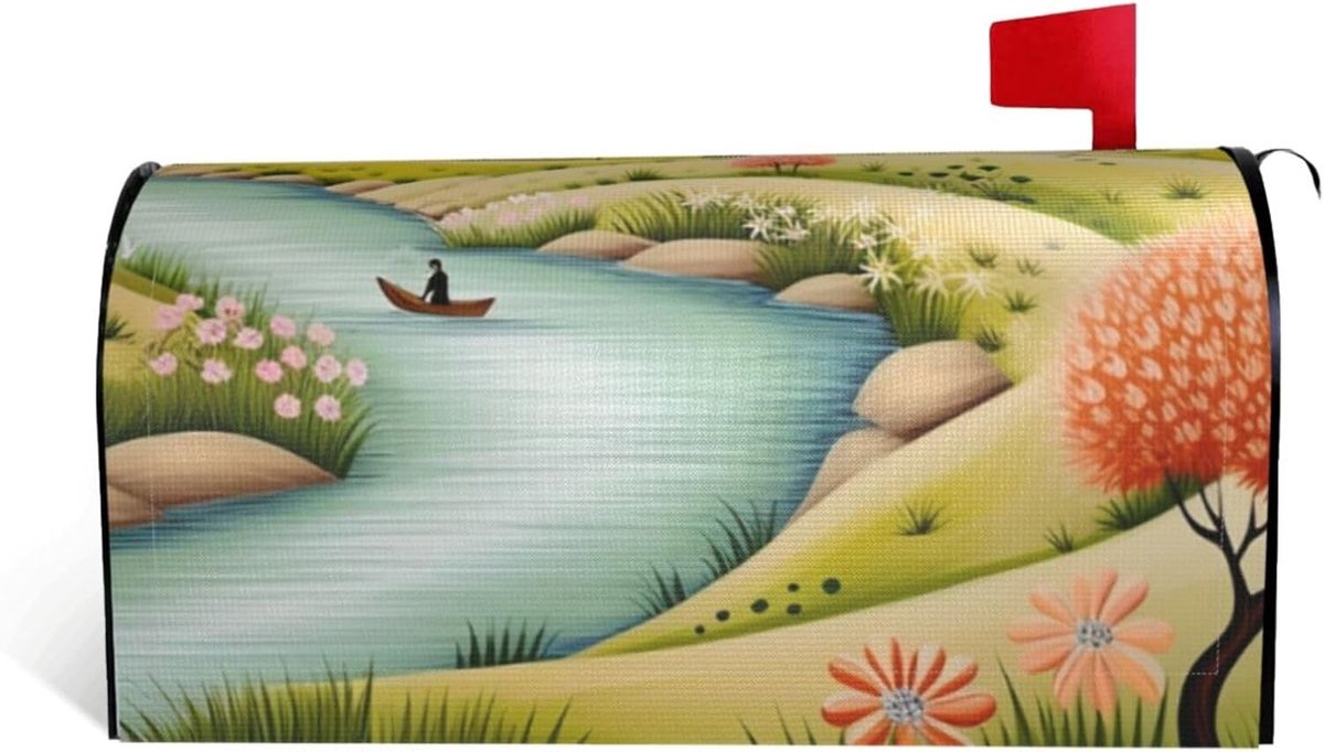 Brievenbus Cover - Brievenbushoes Post Wrap - Tuin Decoratie - Magnetische Bevestiging - 533 x 457 cm - Zwart
